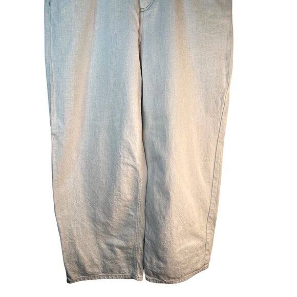 ZARA Linen Blend Small Wide Leg Pants Beige - Picture 13 of 15